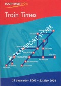 Train Times, 28 September 2003 - 22 May 2004 by South West Trains